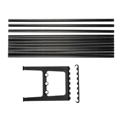 Bänkar-Essem Design Nostalgi bänk påbyggnad 100 cm, Svartbetsad ek-svart