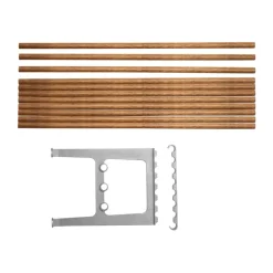 Nostalgi bänk påbyggnad 100 cm, Bambu-aluminium^Essem Design Discount