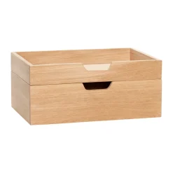 Boxar & Askar-Hübsch Note förvaringslåda set om 2, Ek