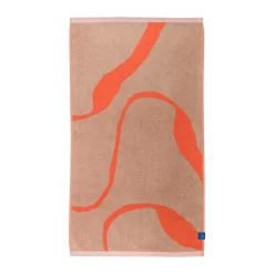 Badlakan-Mette Ditmer Nova Arte badhandduk 70x133 cm, Latte-orange
