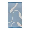Badlakan-Mette Ditmer Nova Arte badhandduk 70x133 cm, Light blue-off-white