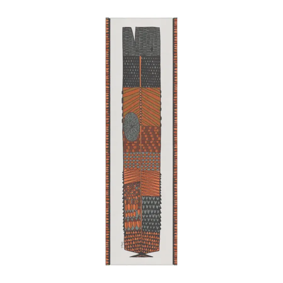 Nätmönster löpare 35x120 cm, Brun^Ekelund Linneväveri Outlet