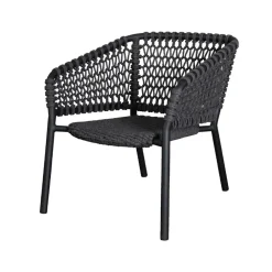 Loungemöbler·Loungefåtöljer & Utefåtöljer|Loungefåtöljer & Utefåtöljer-Cane-line Ocean loungefåtölj, Dark grey