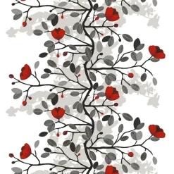 Tyger & Metervaror-Arvidssons Textil Ofelia tyg, röd-brun