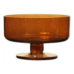 Dessertskålar-Ferm Living Oli dessertglas 24 cl, Amber