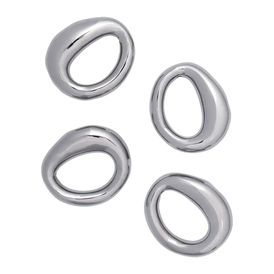 Servettringar & Servettställ-Ferm Living Orrith servettring 4-pack, Silver