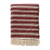 Ullplädar & Ullfiltar-Klippan Yllefabrik Oscar ullpläd 130x200 cm, Multi burgundy