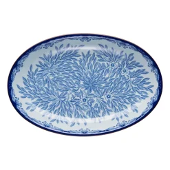 Serveringsfat & Uppläggningsfat-Rörstrand Ostindia Floris ovalt serveringsfat, 22x33 cm