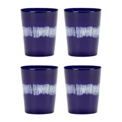 Ottolenghi Feast tekopp 33 cl 4-pack, Dark blue-white^Serax Clearance