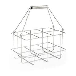 Trädgårdsdetaljer & Tillbehör·Förvaringskorgar Utomhus|Förvaringskorgar Utomhus-HAY Outdoor Market flaskförvaring, Rostfritt stål, 6 flaskor