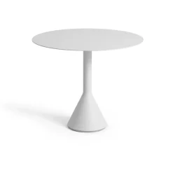 Utebord·Trädgårdsbord|Trädgårdsbord-HAY Palissade Cone runt cafébord, Sky grey, Ø90 cm