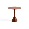 Palissade Cone runt cafébord, Iron red, Ø70 cm^HAY Hot