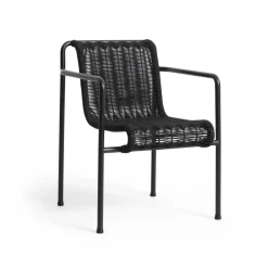 Sittmöbler·Trädgårdsstolar & Utestolar|Trädgårdsstolar & Utestolar-HAY Palissade Cord Dining karmstol, Anthracite