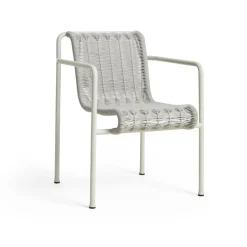 Sittmöbler·Trädgårdsstolar & Utestolar|Trädgårdsstolar & Utestolar-HAY Palissade Cord Dining karmstol, Sky grey
