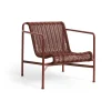 Loungemöbler·Loungefåtöljer & Utefåtöljer|Loungefåtöljer & Utefåtöljer-HAY Palissade Cord Low loungefåtölj, Iron red