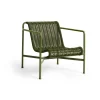 Loungemöbler·Loungefåtöljer & Utefåtöljer|Loungefåtöljer & Utefåtöljer-HAY Palissade Cord Low loungefåtölj, Olive