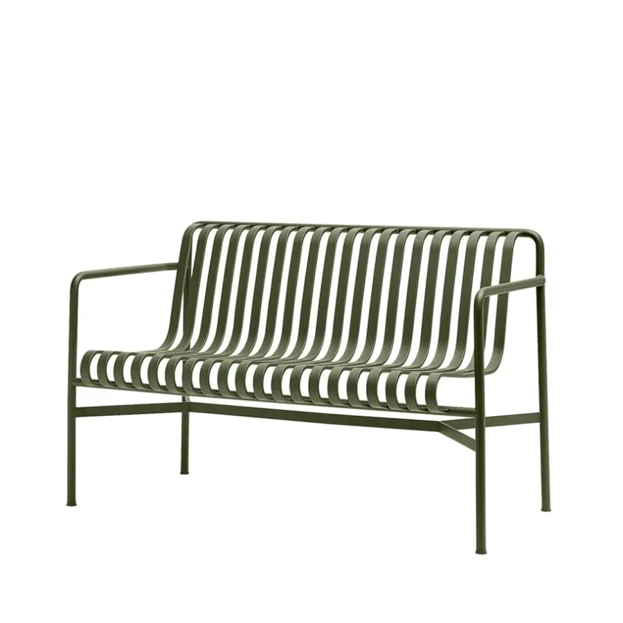 Palissade Dining bänk med armstöd, Olive^HAY Outlet