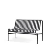 Trädgårdssoffor & Trädgårdsbänkar-HAY Palissade Dining bänk utan armstöd, Anthracite