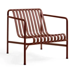 Palissade Low loungefåtölj, Iron red^HAY Hot