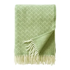 Pampas ullpläd 130x200 cm, Grön^Klippan Yllefabrik Sale