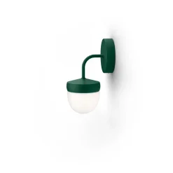 Vägglampor-Noon Pan vägglampa frostad 10 cm, British racing green