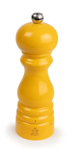 Salt- & Pepparkvarnar-Peugeot Parisrama pepparkvarn 18 cm, Trä-yellow saffron