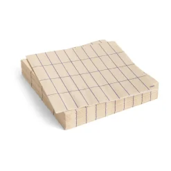 Pattern Lunch servett 33x33 cm 20-pack, Off white-blue grid^HAY Best