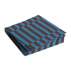 Pattern Lunch Stripe servett 33x33 cm 20-pack, Anthracite-bordeaux pillar^HAY Discount