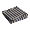 Servetter-HAY Pattern Lunch Stripe servett 33x33 cm 20-pack, Dark blue-dark sand pillar