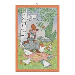 Pettson & Findus kökshandduk, Picknick^Ekelund Linneväveri Clearance