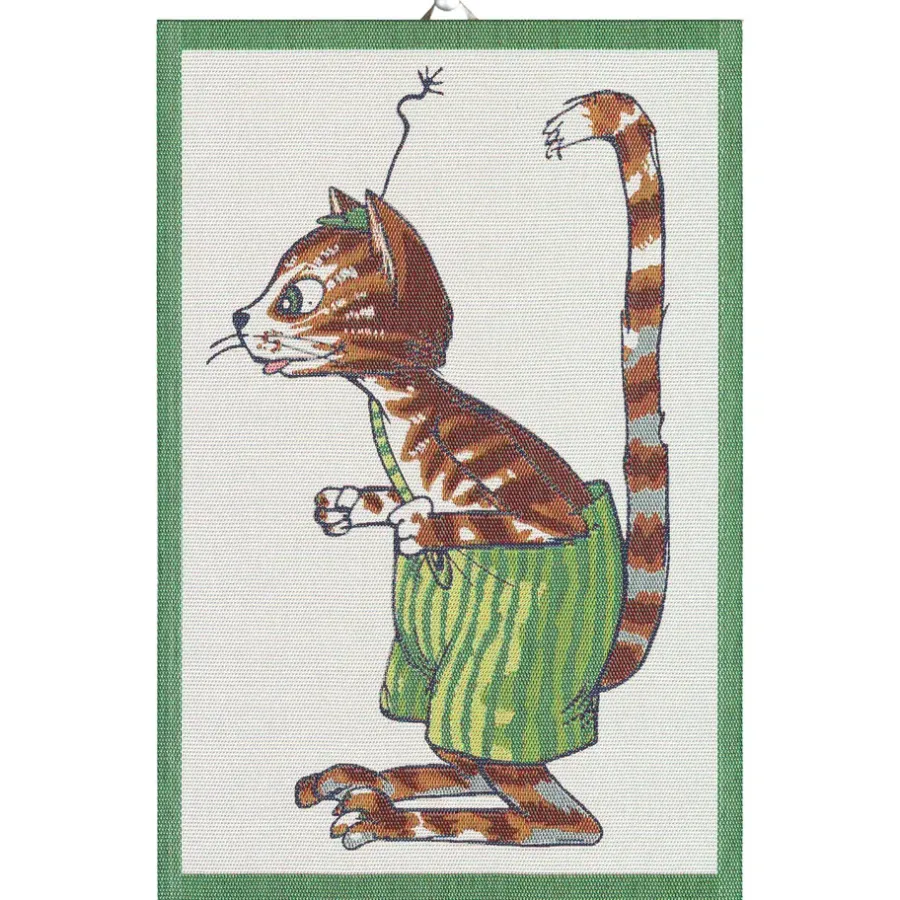 Pettson & Findus kökshandduk, Findus^Ekelund Linneväveri New