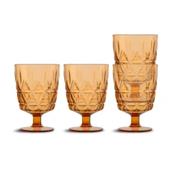 Picknick Juni plastglas 4-pack, Amber^Sagaform Outlet