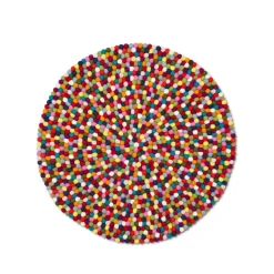 Barnmattor|Barnmattor-HAY Pinocchio matta rund, multi, 90 cm