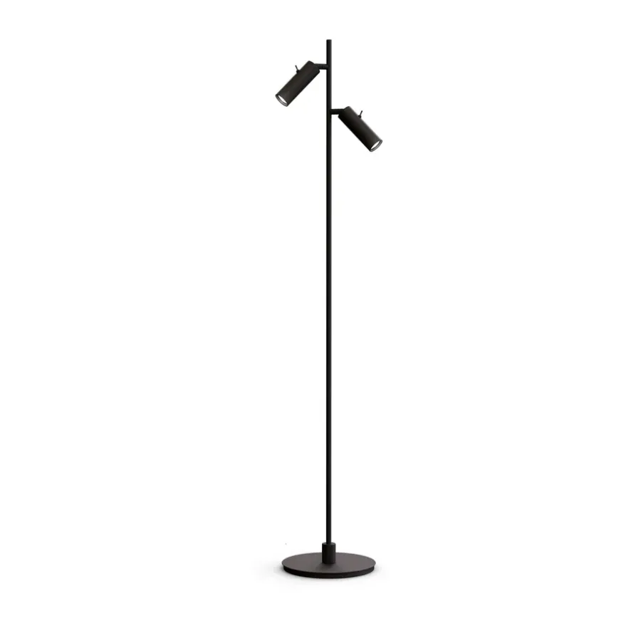 Pipeline golvlampa, Mattsvart, dubbel^Herstal Outlet