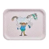 Brickor-Muurla Pippi bricka 20x27 cm, Pippi and the Horse
