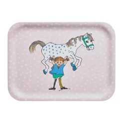 Brickor-Muurla Pippi bricka 20x27 cm, Pippi and the Horse