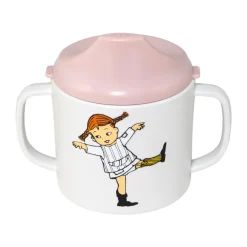 Barnmuggar|Plastmuggar-Rätt Start Pippi Cirkus pipmugg 20 cl, Rosa