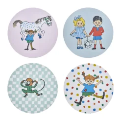 Glasunderlägg-Muurla Pippi glasunderlägg 4 delar, Hoppsansa