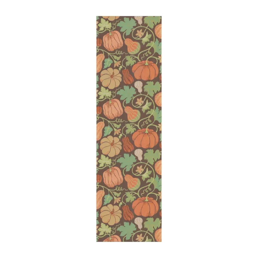 Löpare|Löpare-Ekelund Linneväveri Plenty of pumpkin löpare, 35x120 cm