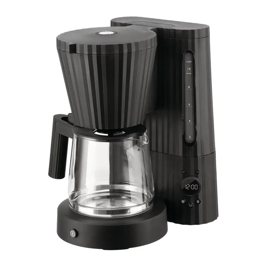 Kaffemaskiner-Alessi Plissé kaffebryggare, Svart
