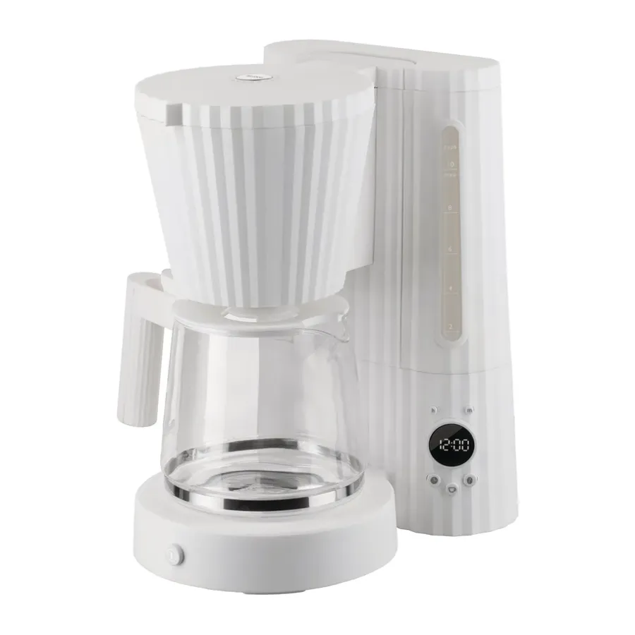 Kaffemaskiner-Alessi Plissé kaffebryggare, Vit