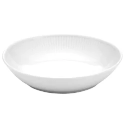 Djupa Tallrikar-Pillivuyt Plissé pastatallrik Ø 20cm, Vit