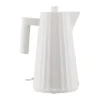 Vattenkokare-Alessi Plissé vattenkokare 1,7 l, Vit