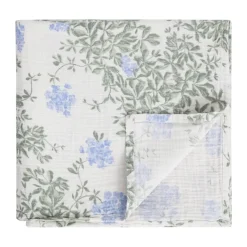 Barnfiltar|Barnfiltar-Garbo&Friends Plumbago Muslin Swaddle filt, 110x110 cm