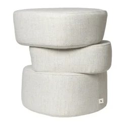 Sittpuffar-Ferm Living Plyo staple sittpuff, Off-white