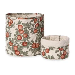 Pomme satin quiltad korg 2 delar, 20xØ20 cm + 30xØ30 cm^Garbo&Friends Discount