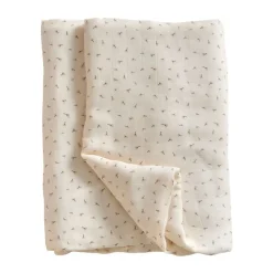 Bomullsplädar & Bomullsfiltar|Barnfiltar-Jack o Juno Poppy muslinfilt 120x120 cm, Poppy in Bloom