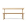 Bänkar-Form & Refine Position bänk 155 cm, Vit ek-mässing