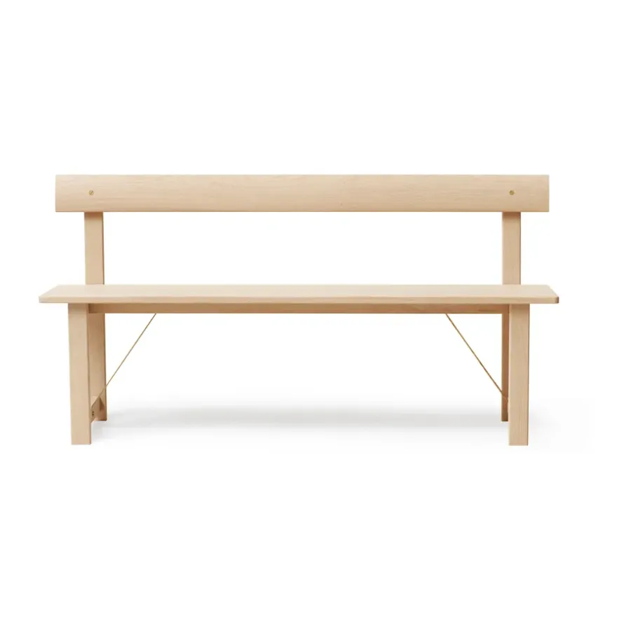 Bänkar-Form & Refine Position bänk 155 cm, Vit ek-mässing