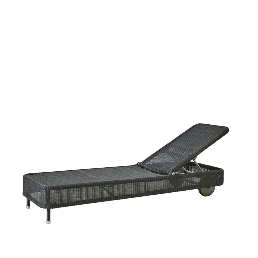 Sittmöbler·Solstolar & Solsängar|Solstolar & Solsängar-Cane-line Presley solsäng weave, Graphite
